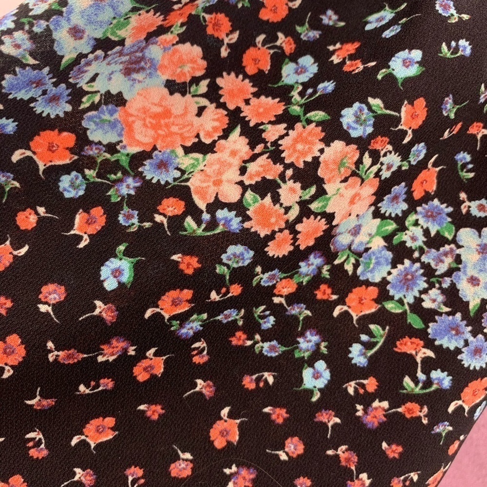 Twenty Second Mixed Material Baloon Sleeve Top Med - Picture 6 of 8